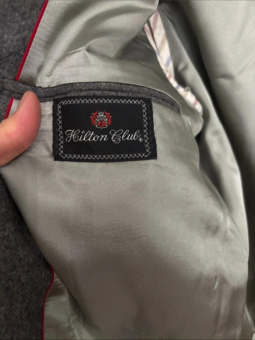 Classic Men's Gray Camel Hair Wool Blazer